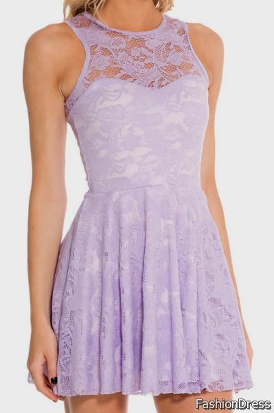 lilac casual dress 2017-2018