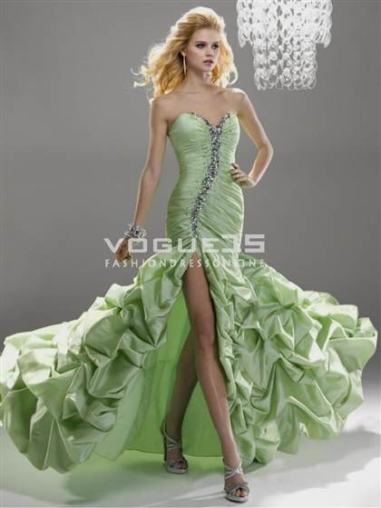 lime green mermaid prom dresses 2017-2018