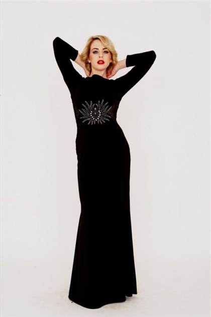 long black dresses with sleeves 2017-2018