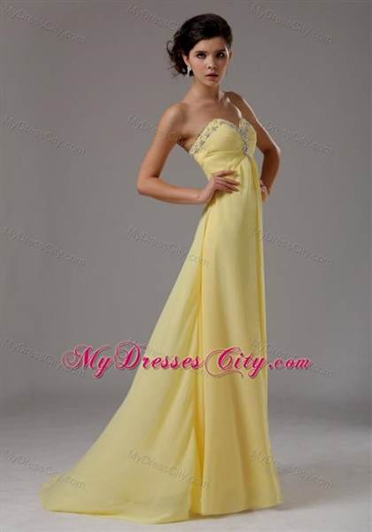 long light yellow prom dresses 2017-2018