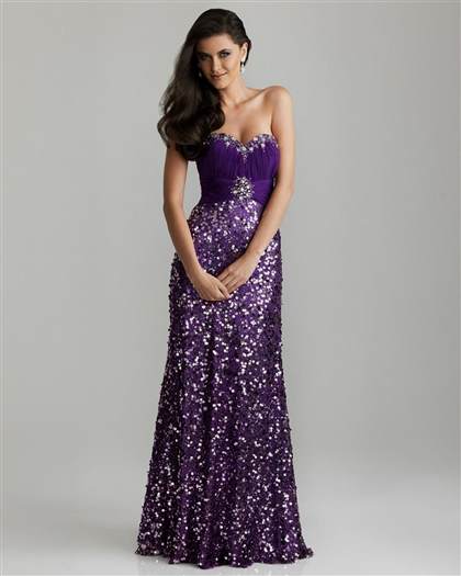 long purple sparkly prom dress 2018