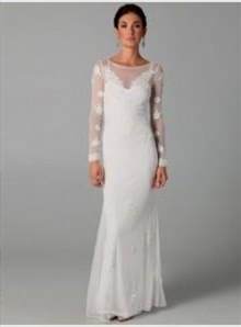 long sleeve white prom dress 2017-2018