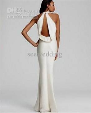 long white fitted dresses 2017-2018