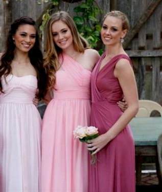 mauve pink bridesmaid dresses 2017-2018