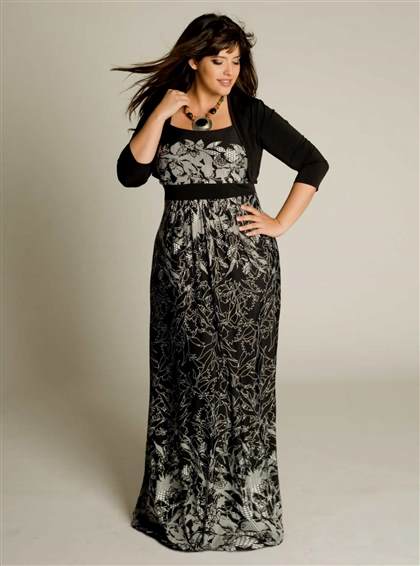 maxi dress with sleeves plus size 2017-2018