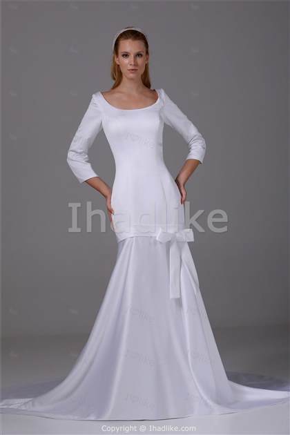 mermaid wedding dresses with 3/4 sleeves 2017-2018