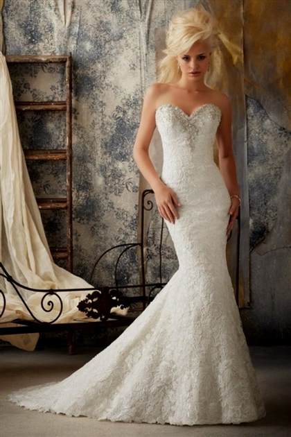 mermaid wedding dresses with sweetheart neckline with bling 2017-2018