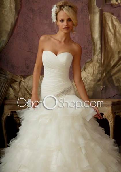 mermaid wedding dresses with sweetheart neckline with bling 2017-2018