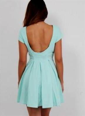 mint and black casual dress 2018