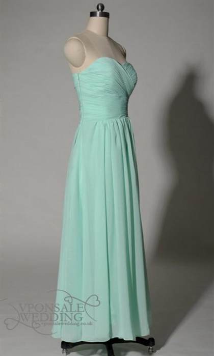 mint green strapless bridesmaid dresses 2018
