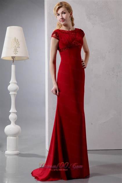 modest prom dress red 2018