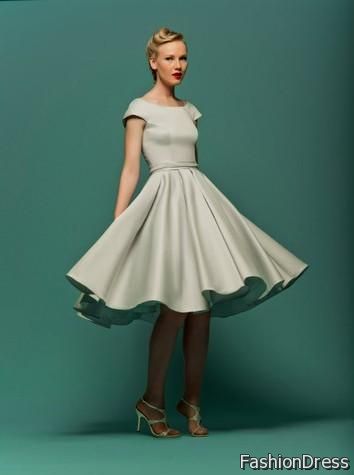 modest prom dresses knee length 2017-2018