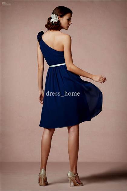 navy blue knee length bridesmaid dresses 2017-2018