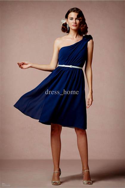 navy blue knee length bridesmaid dresses 2017-2018