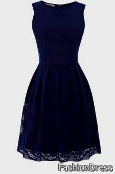 navy blue lace bridesmaid dresses 2017-2018