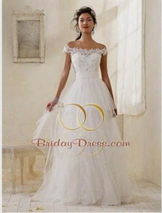 off the shoulder vintage wedding dresses 2017-2018