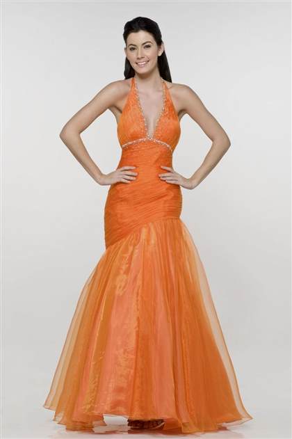 orange mermaid wedding dress 2017-2018
