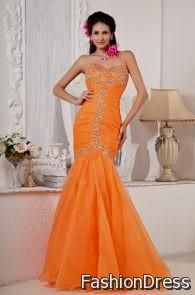 orange prom dress 2017-2018