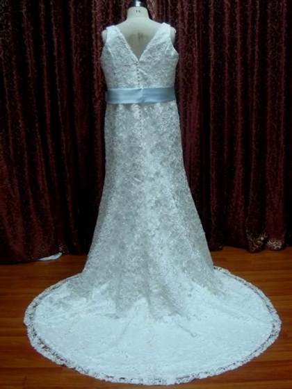 pale blue lace wedding dress 2017-2018