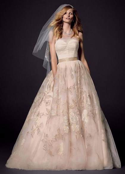 pale pink wedding dress vera wang 2017-2018