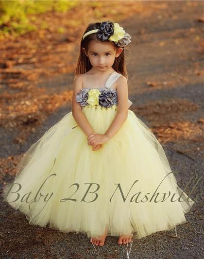 pale yellow flower girl dresses 2017-2018