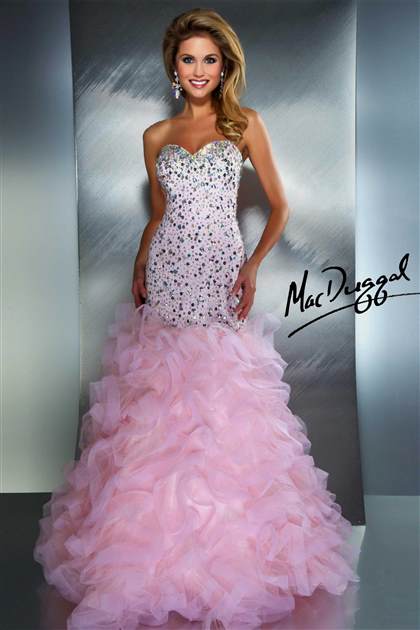 pastel pink mermaid prom dresses 2018