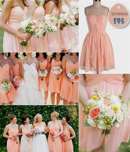 peach bridesmaid dress 2017-2018