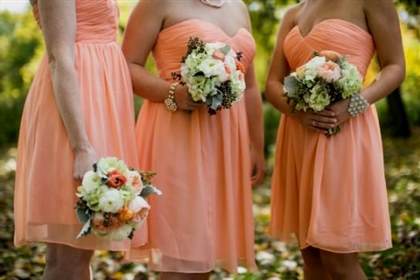 peach bridesmaid dress 2017-2018
