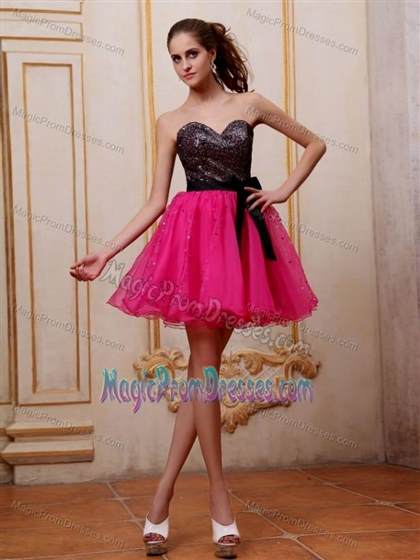 pink and black puffy dresses 2017-2018