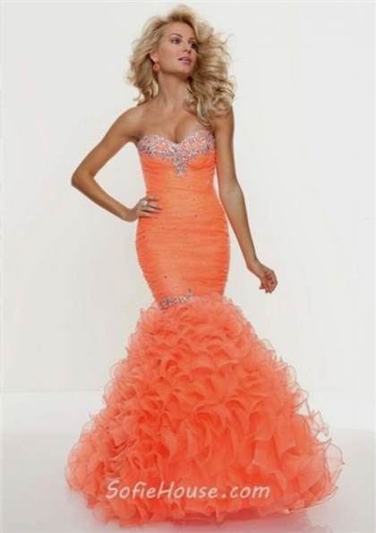 pink and gold mermaid prom dress 2018