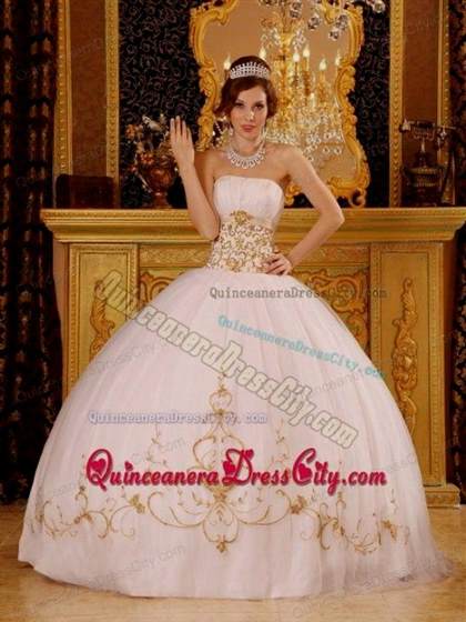 pink and gold quinceanera dresses 2017-2018