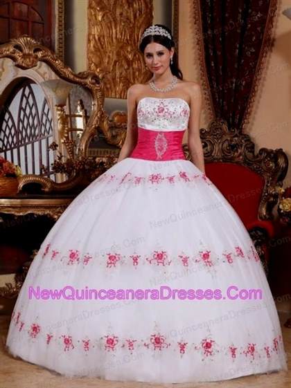 pink and white quinceanera dresses 2013 2017-2018