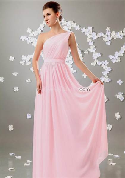 pink chiffon bridesmaid dress 2018