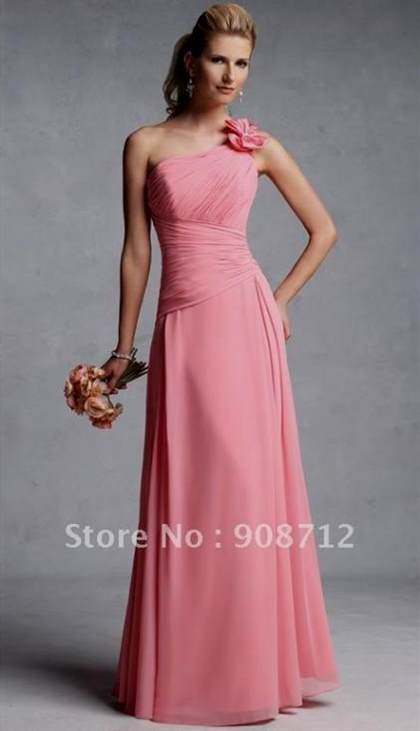 pink chiffon bridesmaid dress 2018