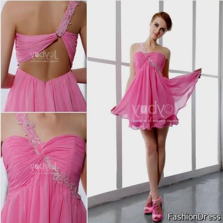 pink cocktail dress 2017-2018