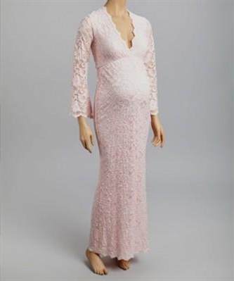 pink lace maternity dress 2017-2018