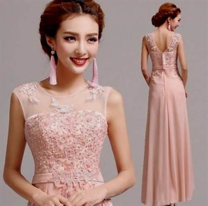 pink lace party dress 2017-2018