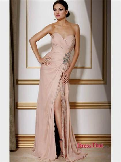 pink lace prom dress 2017-2018