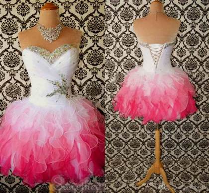 pink short prom dresses 2017-2018