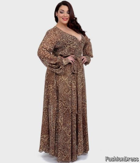 plus size long sleeve casual dresses 2017-2018
