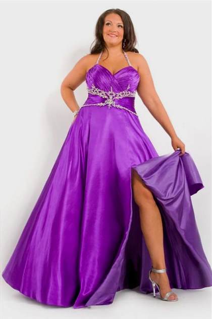 plus size purple evening gowns 2017-2018