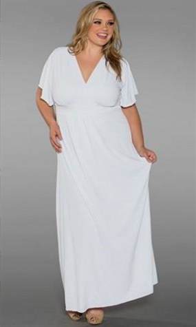 plus size white maxi dresses 2018