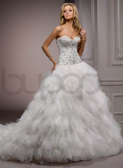 princess ball gown wedding dresses with straps 2018