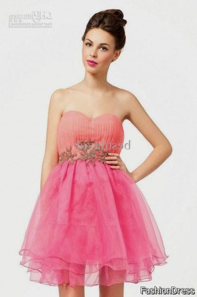 prom cocktail dresses pink 2017-2018