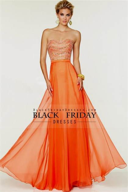 prom dresses orange 2018