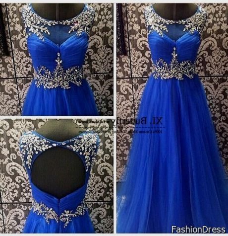 prom dresses royal blue 2017-2018