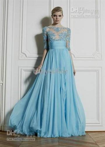 prom dresses with half sleeves 2013 2017-2018