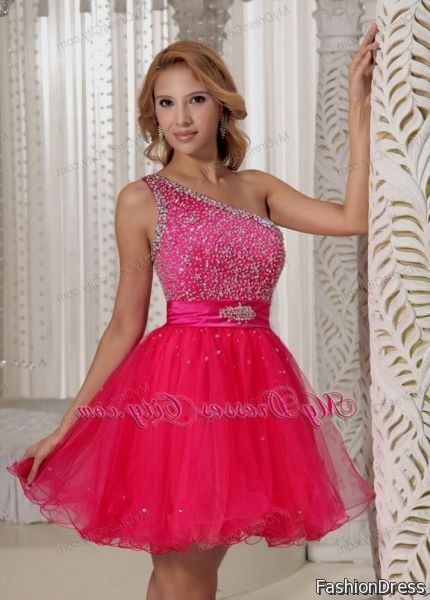 prom pink cocktail dresses 2017-2018