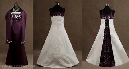 purple and white wedding dresses 2017-2018