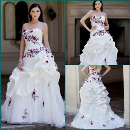 purple and white wedding dresses 2017-2018